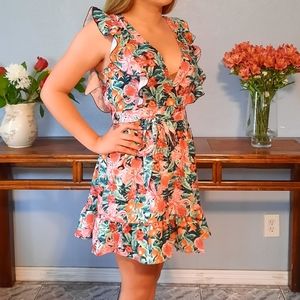 Flowery festivity dress